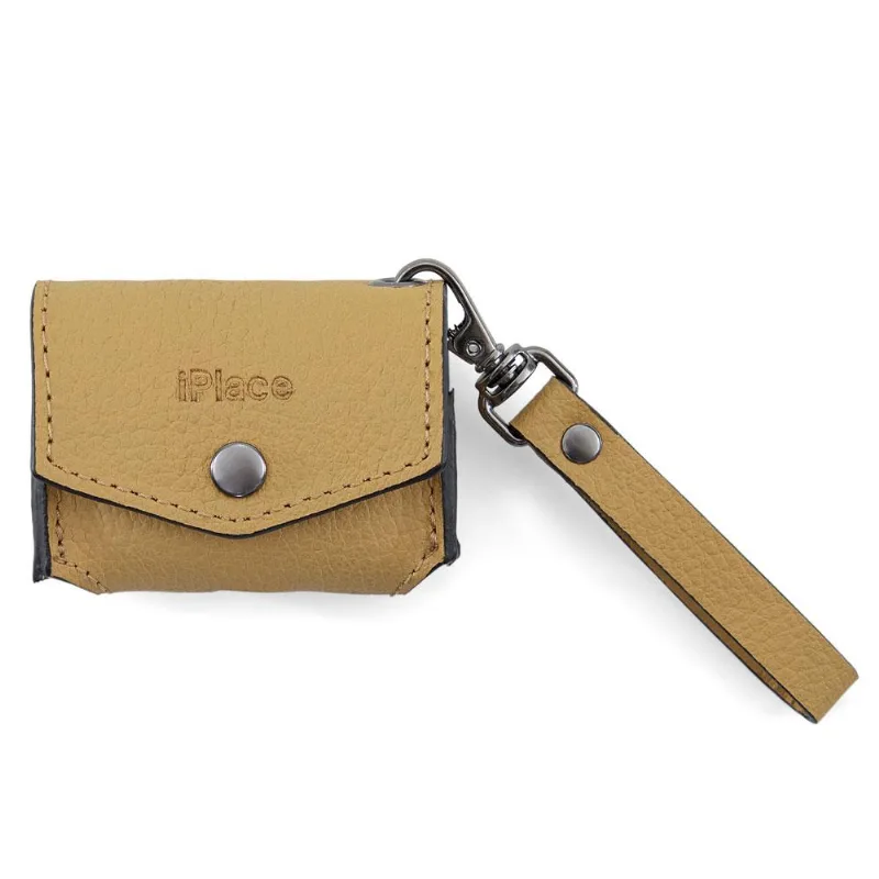 Capa De Airpods Pro, Iplace, Pampas, Couro Amarelo