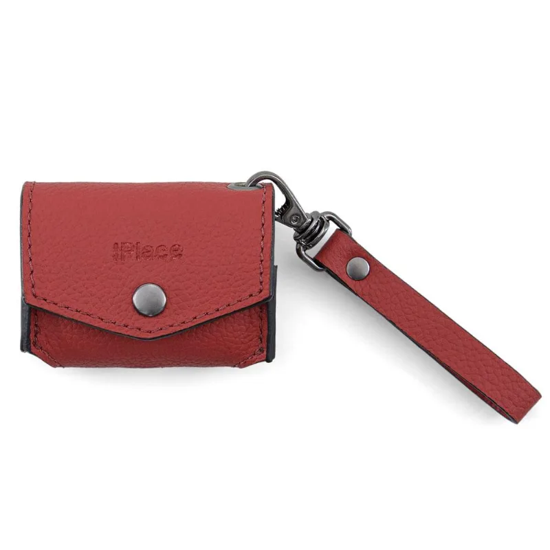 Capa De Airpods Pro, Iplace, Pampas, Couro Vermelho