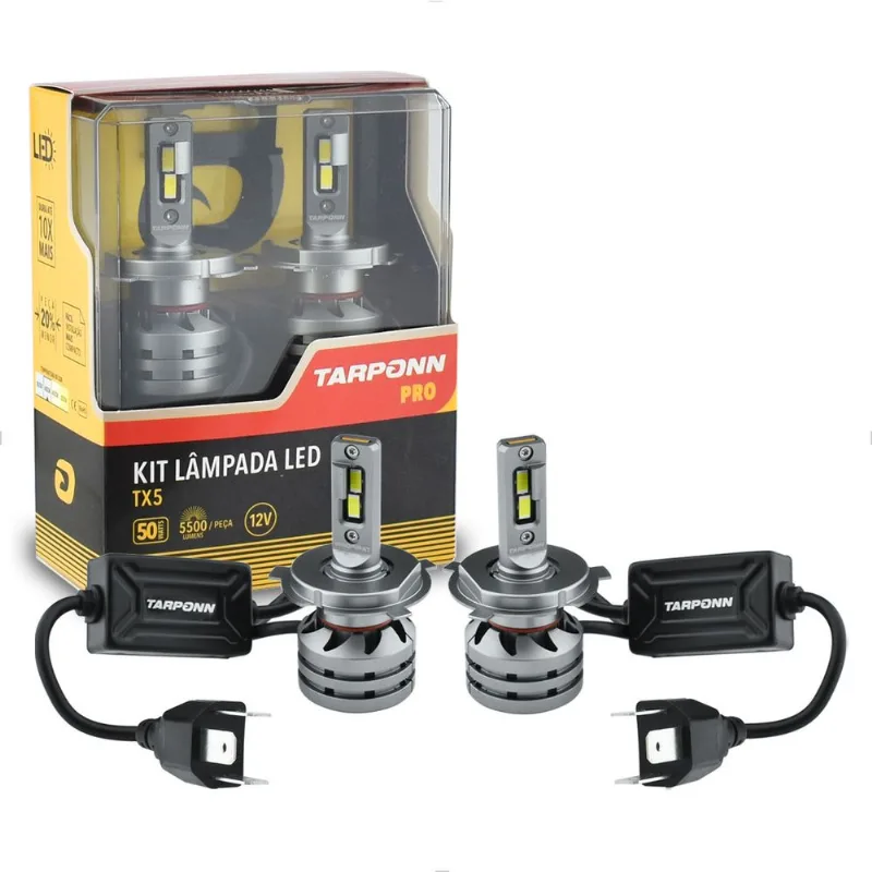 Lâmpada LED H4 6000K 50W 12V COB Com Canbus P14,5S Anxt