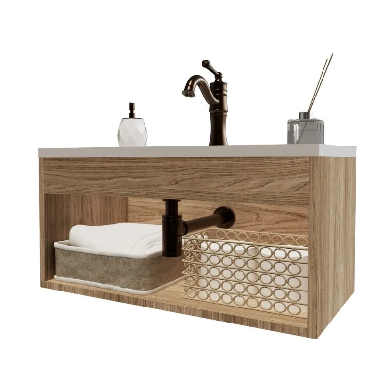 Gabinete para Banheiro Beta Berlin 63cm Cerocha Gabinete para Banheiro Beta MDF Berlin 63cm