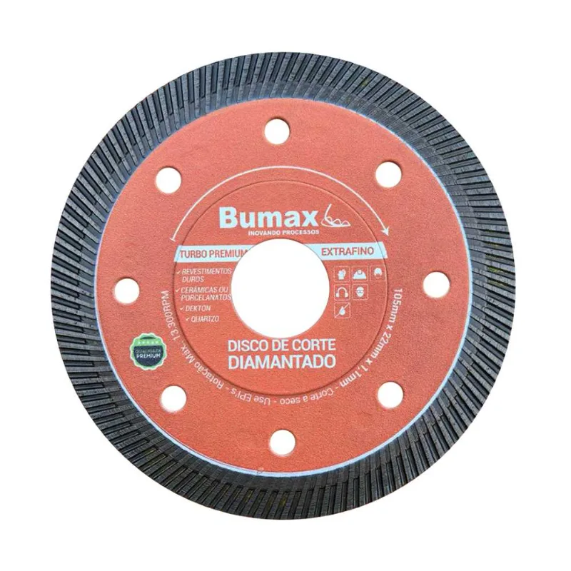 Disco de Corte Diamantado 105x22mm 8100 Bumax