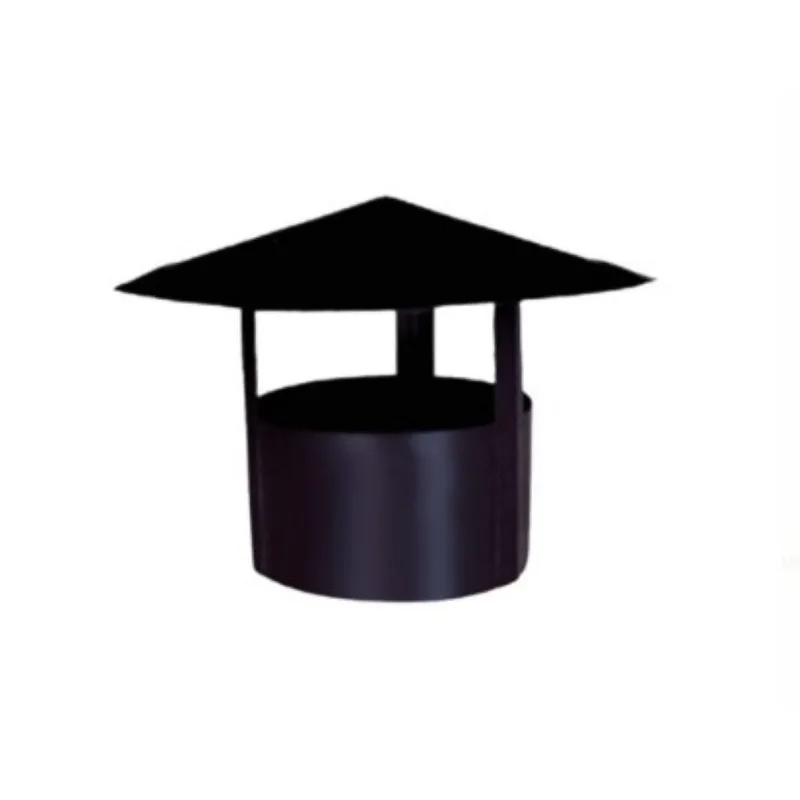 Chapéu Chinês Em Aço Carbono Com 120mm De Diâmetro -preta