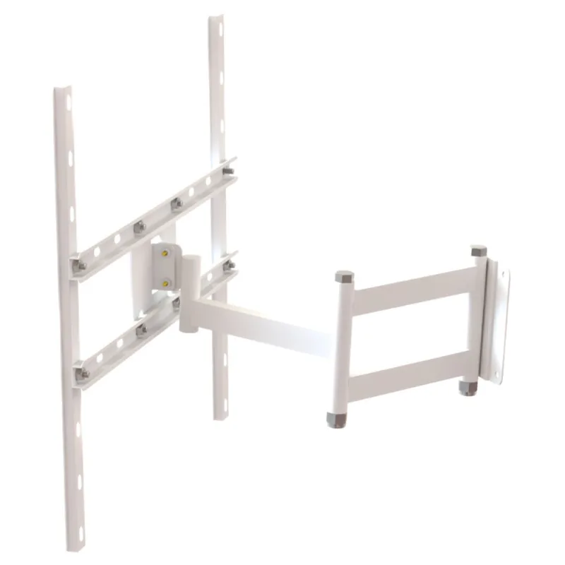 Suporte TV articulado de 10 22 32 40 50 58 até 65 polegadas 600X400 parede 4 movivemtos branco