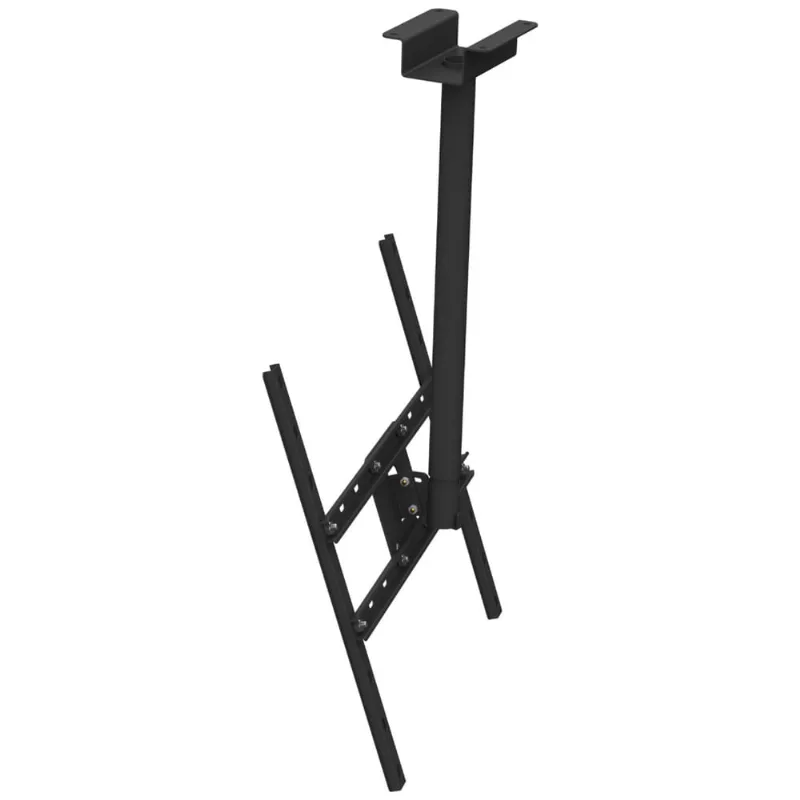 Suporte TV teto 10 32 48 55 58 até 65 polegadas vesa 600X400 giro 360 anti-torção preto