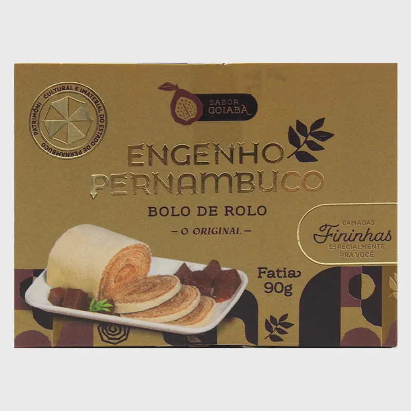 Bolo De Rolo Sabor Goiaba Engenho Pernambuco 90g