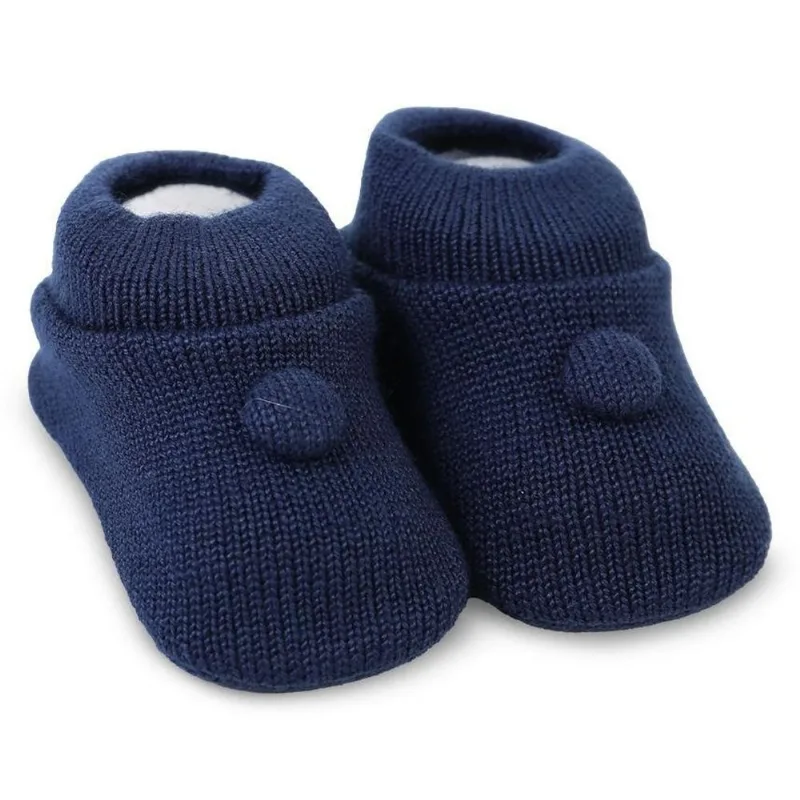 Sapatinho Infantil RN Fio De Amor Azul Marinho (MP)