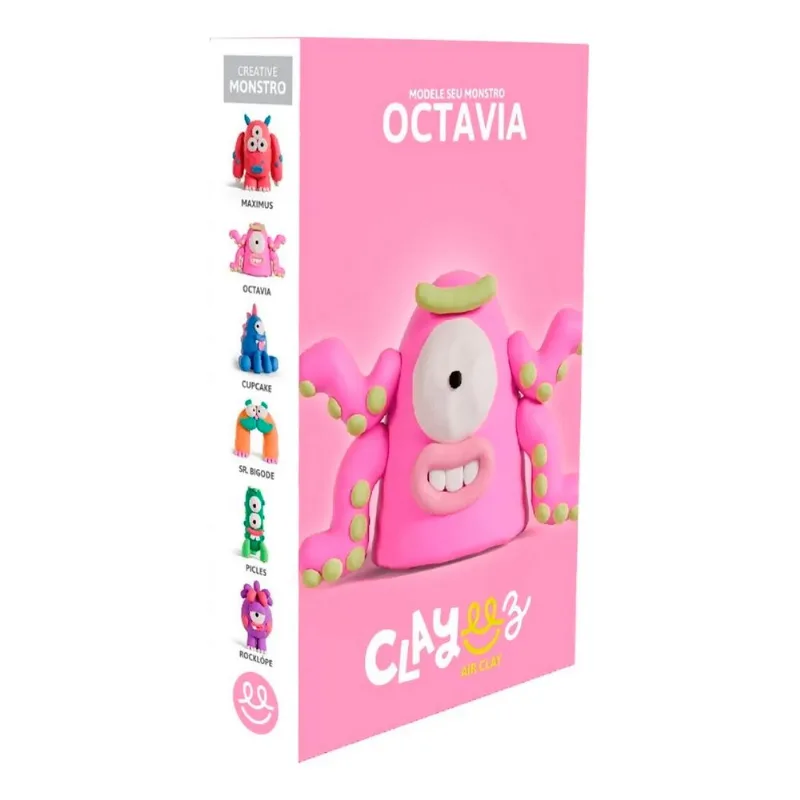 Massinha Air Clay - Creative Monstro Octavia Octavia