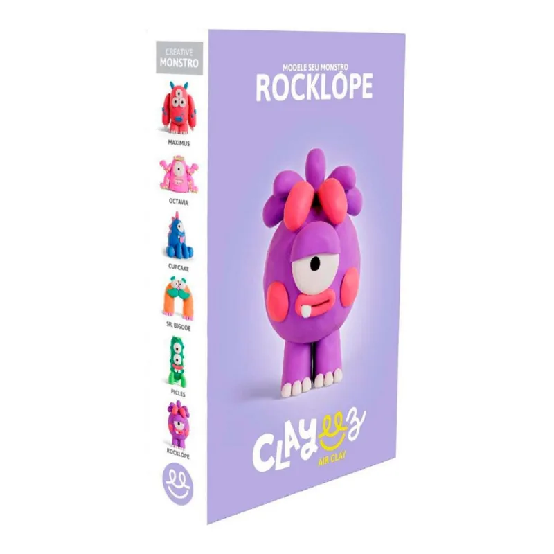 Massinha Air Clay - Creative Monstro Rocklópe Rocklópe