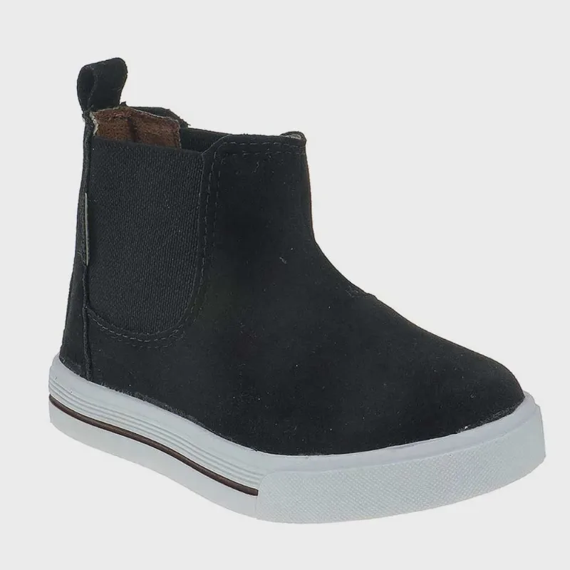Bota Infantil Masculino Chelsea Nobuck Preto Unipasso 118-01-001