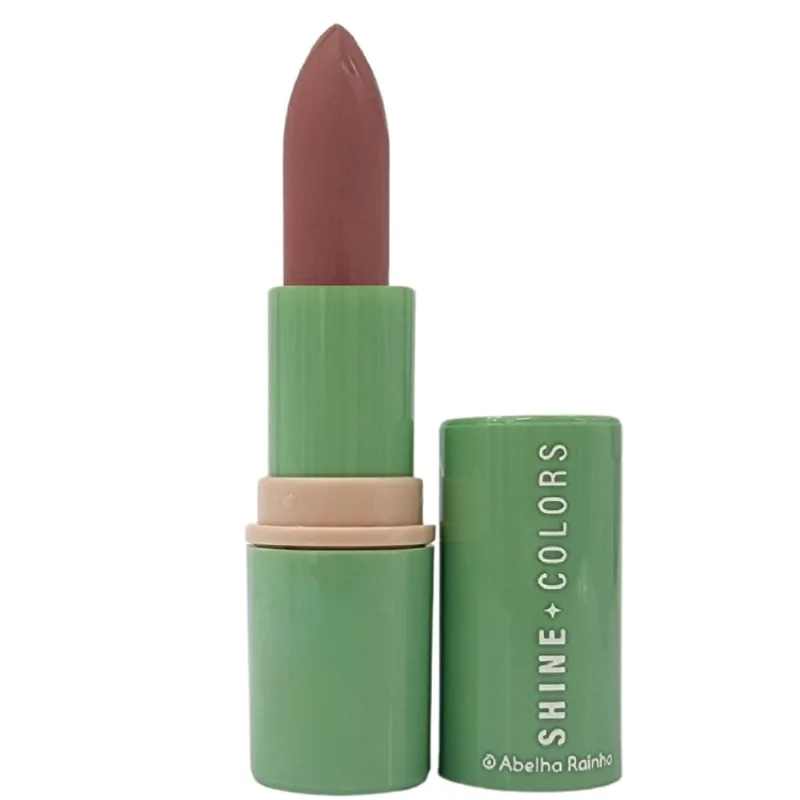 Batom Matte Aveludado Terracota Shine Colors Abelha Rainha 4g