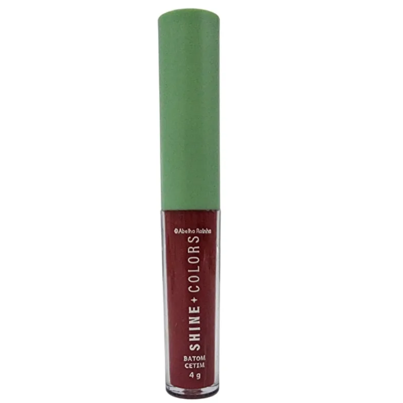 Batom Cetim Marsala Diva fps 15 Shine Colors Abelha Rainha 4g
