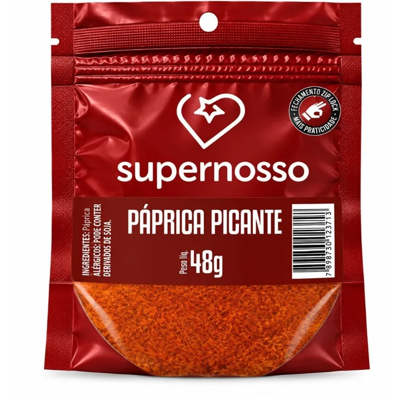 Condimento Páprica Picante Supernosso 48g