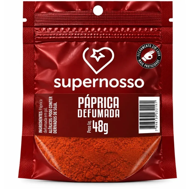 Condimento Páprica Defumada Supernosso 48g