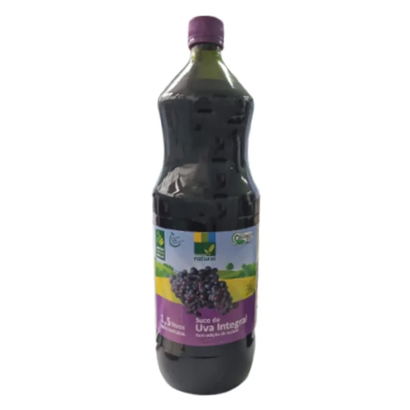 Suco Uva Bordô Integral 100% Fruta Orgânico Sem Adição