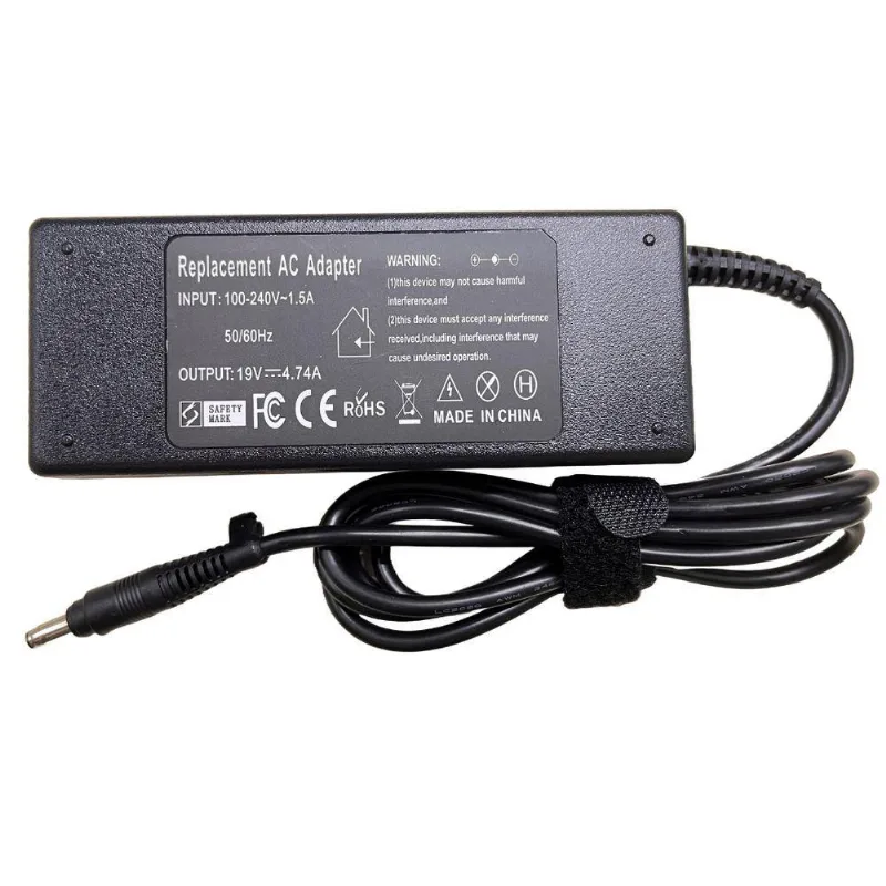 Fonte Para Notebook 19v 4.74a 4.8x1.7mm Compatível Hp Comptc 2-068