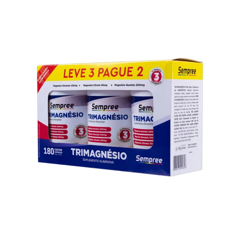 Sempree Tri Magnésio Kit 180 cápsulas