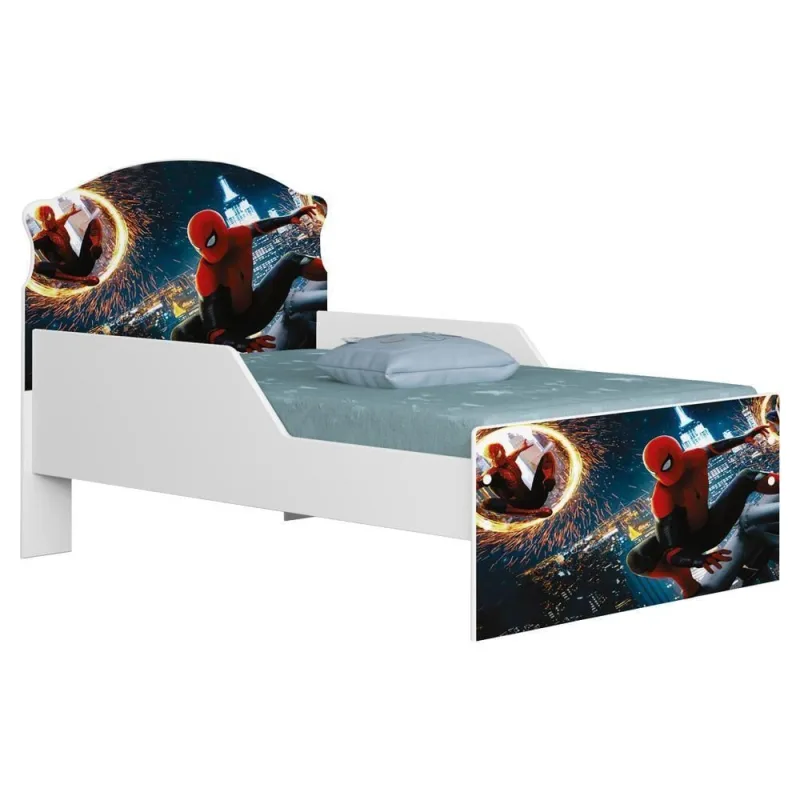 Mini Cama Infantil Lívia Mdf Vermelho com Grade Milani Movelaria - OUTRAS - Móveis