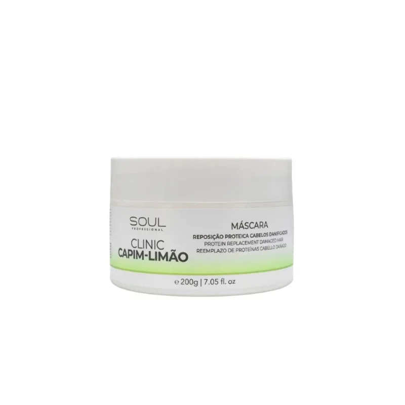Máscara Soul Clinic Oleos Essenciais Capim Limão 200 g