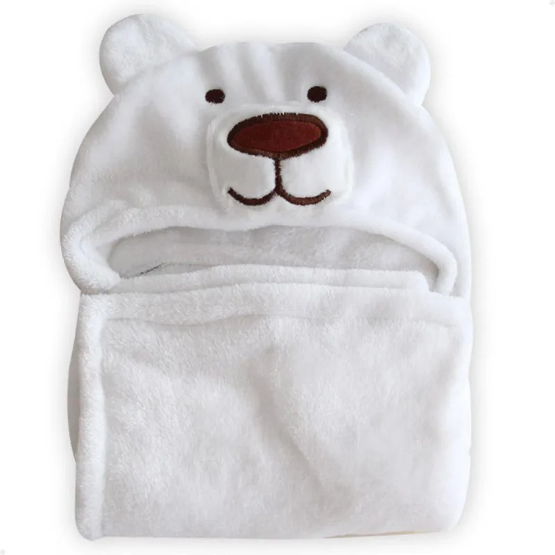 Manta Cobertor Toalha De Banho Com Capuz Para Bebê Criança Lorben Manto Bichinhos Fleece Macio - Lorben