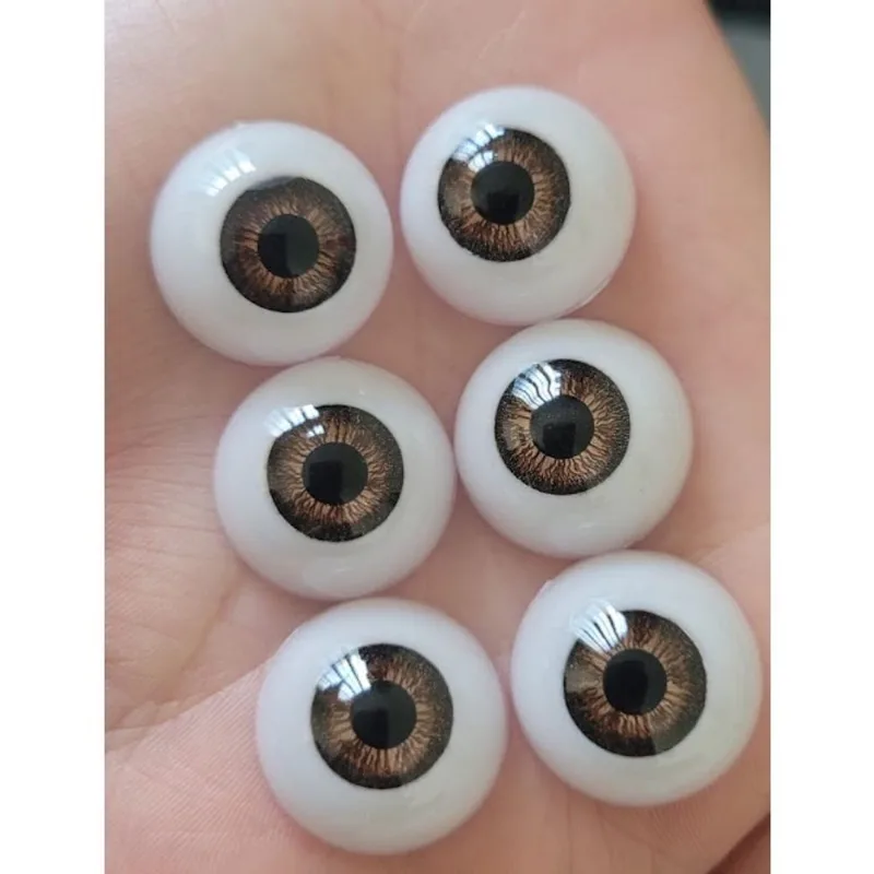 Olhos Para Bebê Reborn 18 mm castanho 3 Pares