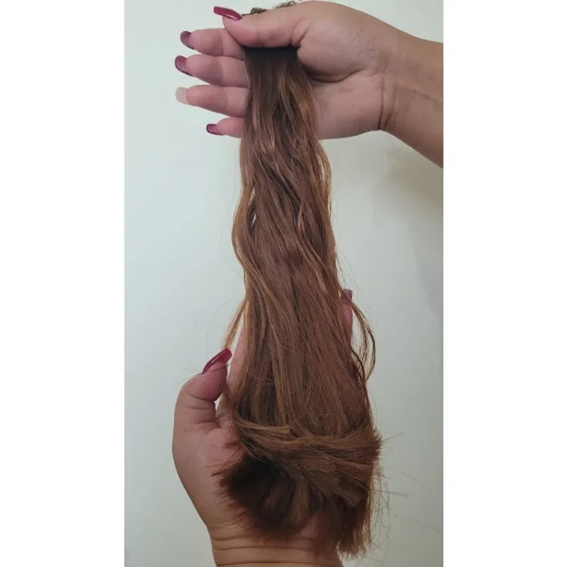 Cabelo Para Bebê Reborn - Fibra Beautex Ruivo Com 30g