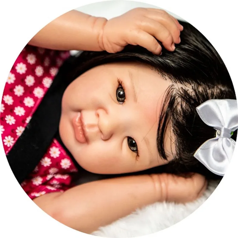 Boneca Reborn Menina Japonesa Realista Kit Jiali + Enxoval