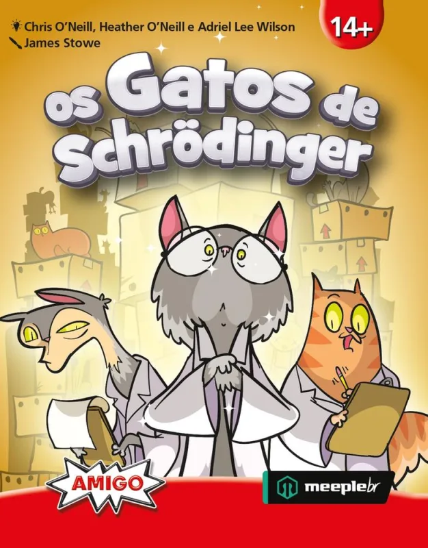 Os Gatos De Schrodinger - Meeple Br - LC - Jogos E Colecionáveis