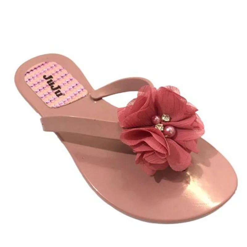 Chinelo Juvenil Flor Pérola Meninas Juju