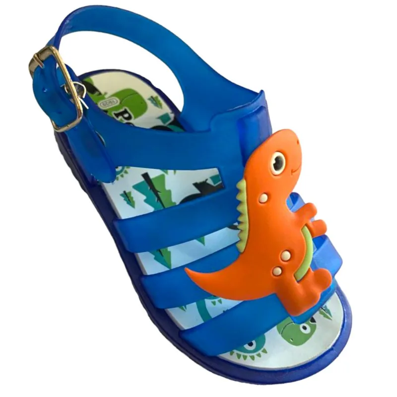 Sandália Papete Infantil Meninos Bebê Dino