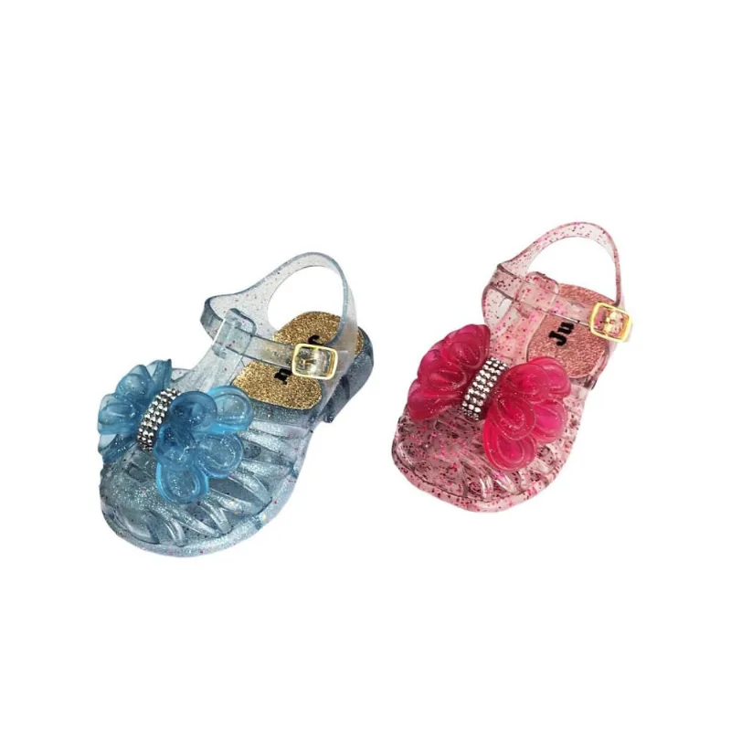 Kit 2 Pares Atacado Sandália Baby Juju Com Laço Strass
