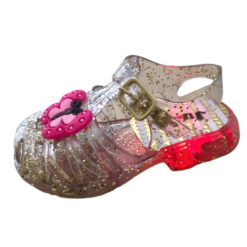 Sandália Infantil Baby Feminino Borboleta Juju Led