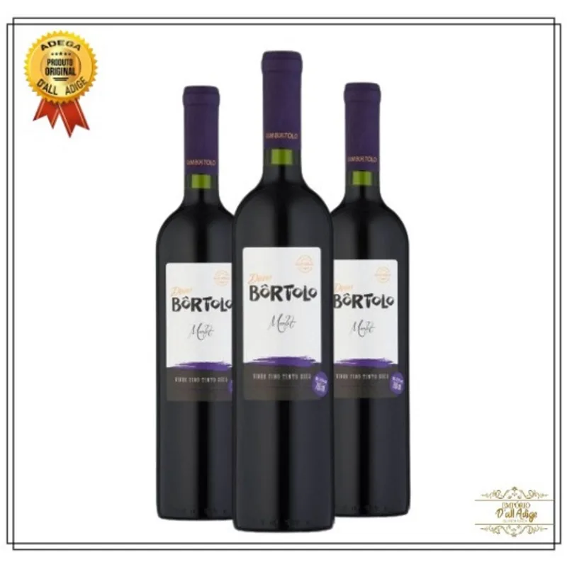 Kit 3 Vinhos Dom Bôrtolo Moscato Merlot