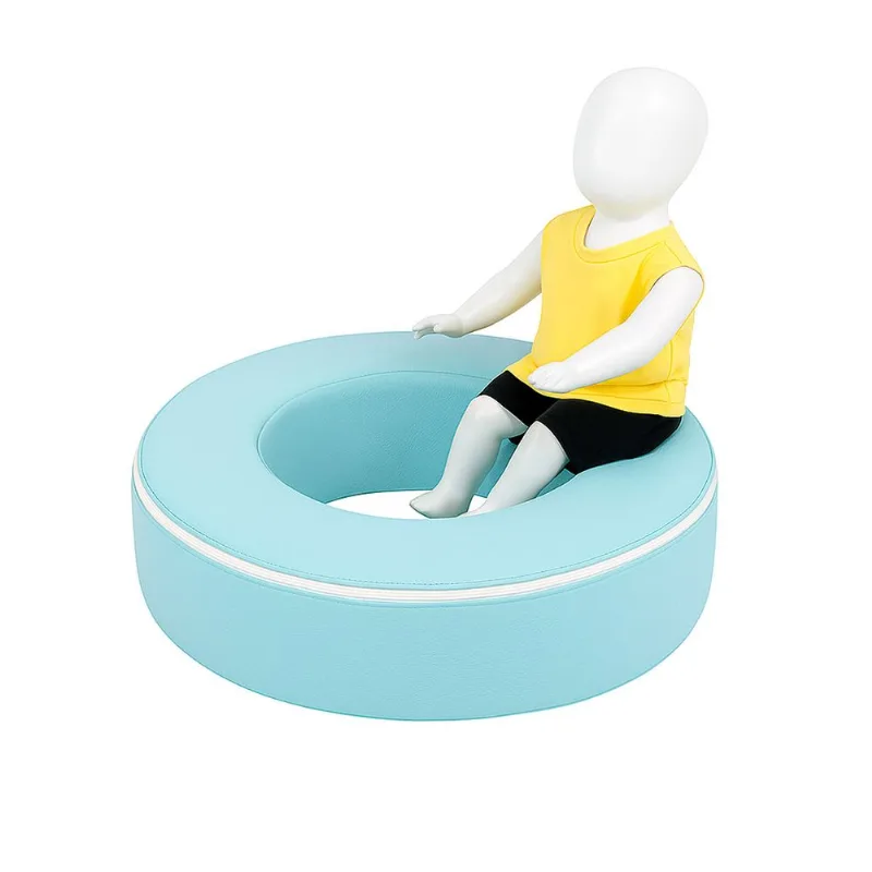 Módulo Círculo 80cm x 20cm diâmetro interno 20cm - Pneu Sensorial Azul