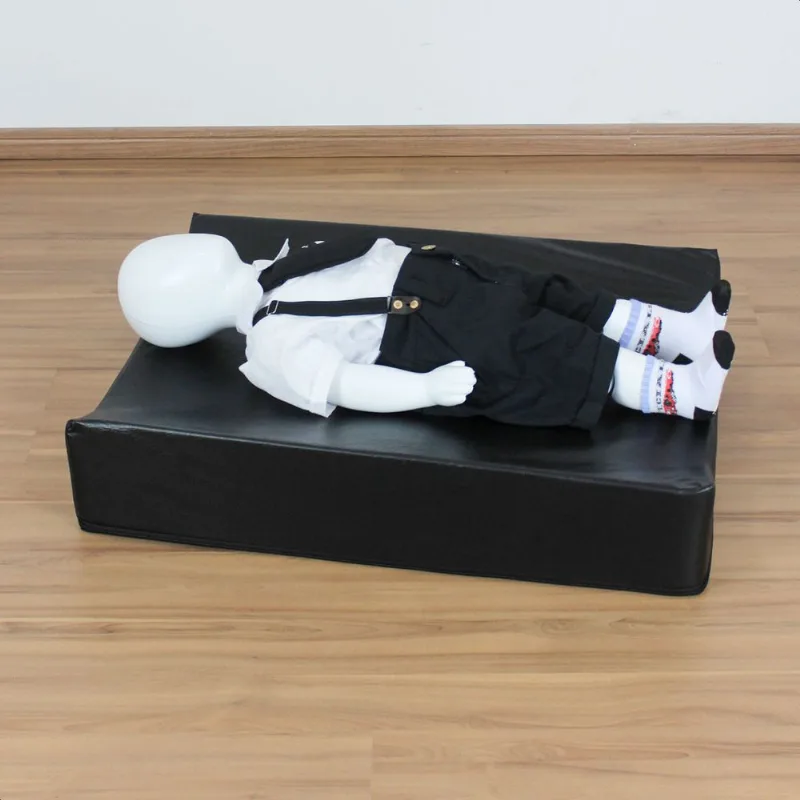 Trocador e Berço Portátil com Abas Luxo 70cm x 50cm x 15cm escolha a cor Preto