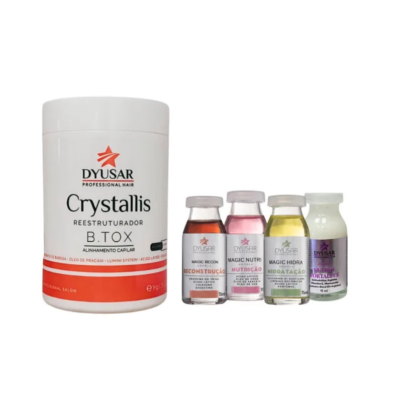 B. Tox Crystallis 1Kg + Cronograma 4 Ampolas Dyusar