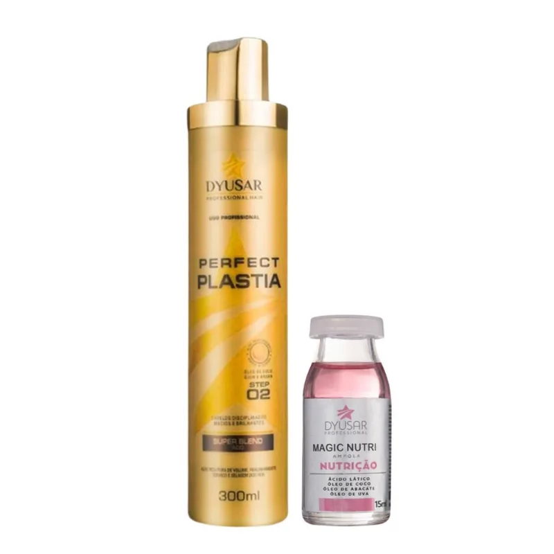 Escova Progressiva 300 Ml E Ampola Nutrição 15Ml Dyusar
