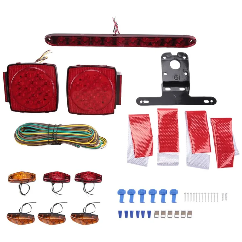 Trailer Led Light Kit, Led Stop Turn Tail Brake Plate Runnin
