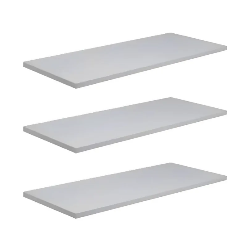 Prateleira MDF sem Suporte Invisível Zizal Prateleira MDF Branco com Suporte Invisível 60x20x1,5cm