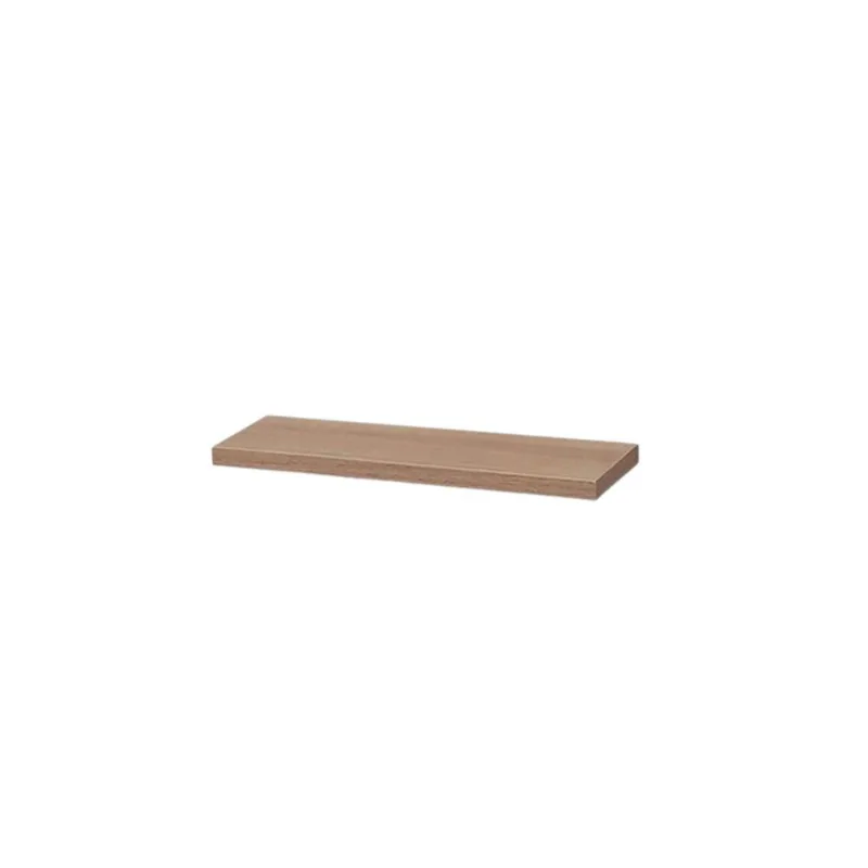 Prateleira MDF sem Suporte Invisível Zizal Prateleira MDF Amadeirado com Suporte Invisível 100x30x1,5cm