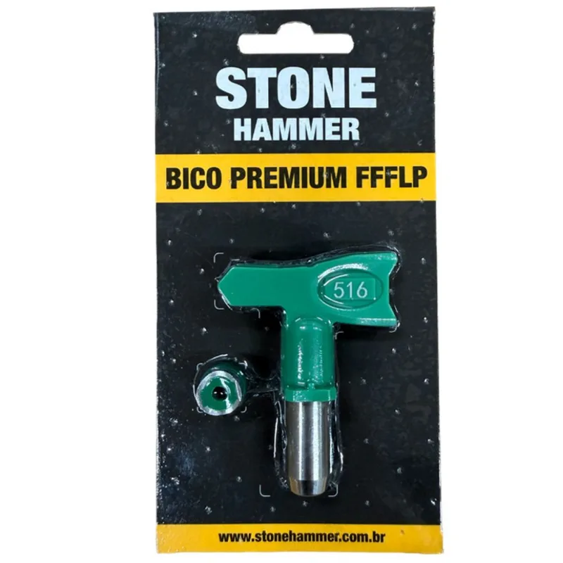Bico Universal para Pistola Airless 516 FFLP Leque 10" Stone Hammer