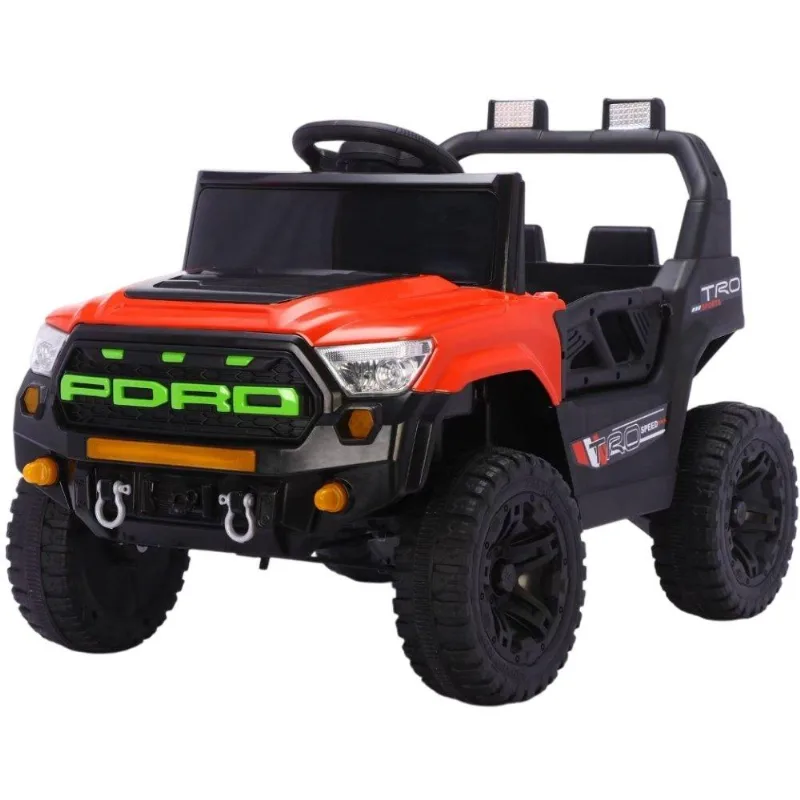 Carro Elétrico Infantil Jipe Trail Boss 12v Vermelho Bang Toys