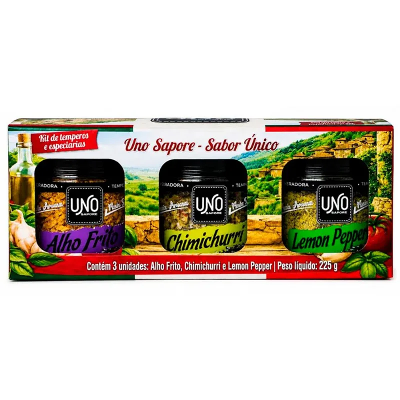 Kit Mix Temperos Uno Sapore 225g