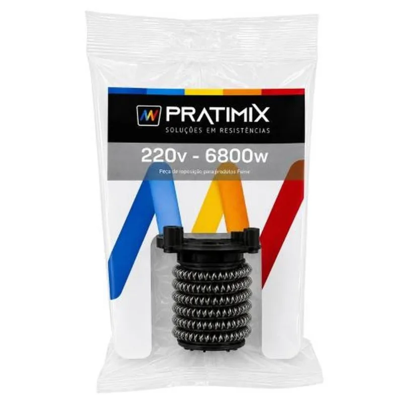Resistência Tipo F Torneira Elétrica Elegance 4t 220v 6800w - Pratimix