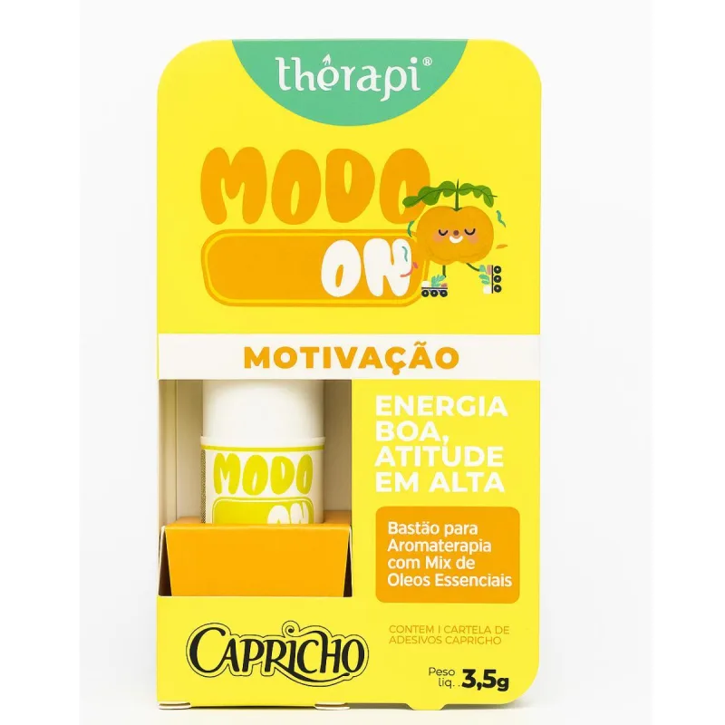 Bastão C Mix Oleos Essencias Modo On Motivação 3,5g Therapi - Não Informado - Higiene E Perfumaria
