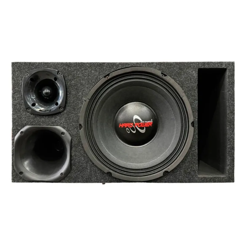Caixa trio duto régua alto falante hard power hp 750 unlike 400