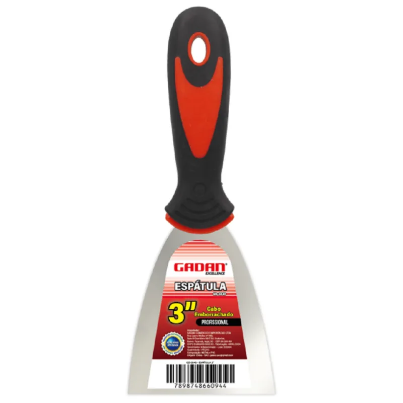 Espátula Profissional Emborrachada Gadan 3 Polegadas