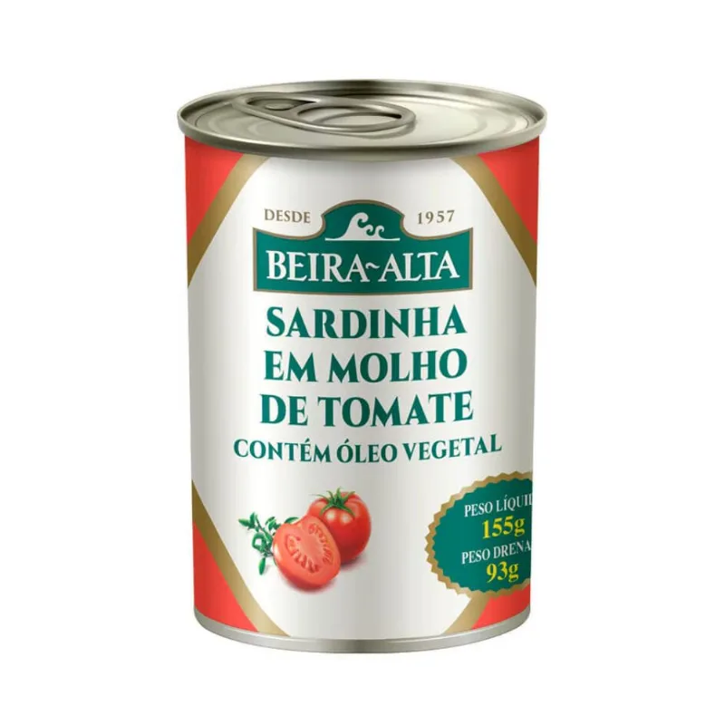 Sardinha em Molho de Tomate com Óleo Vegetal Beira Alta 93g