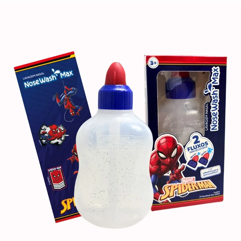 Dispositivo Para Lavagem Nasal NoseWash Spiderman 240Ml .