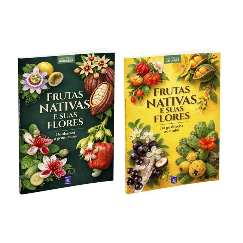 FRUTAS NATIVAS E SUAS FLORES - COLEÇÃO 2 LIVROS