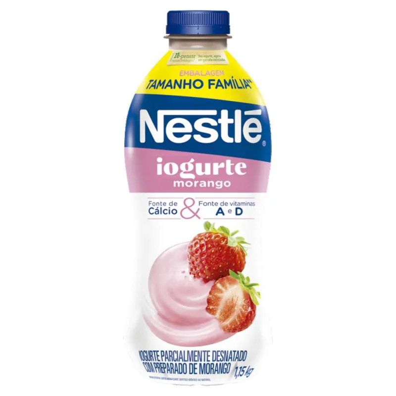 NESTLE IOG PARCIAL DESNT MORANGO 12X1.150GR - NESTLE - Frios E Laticinios